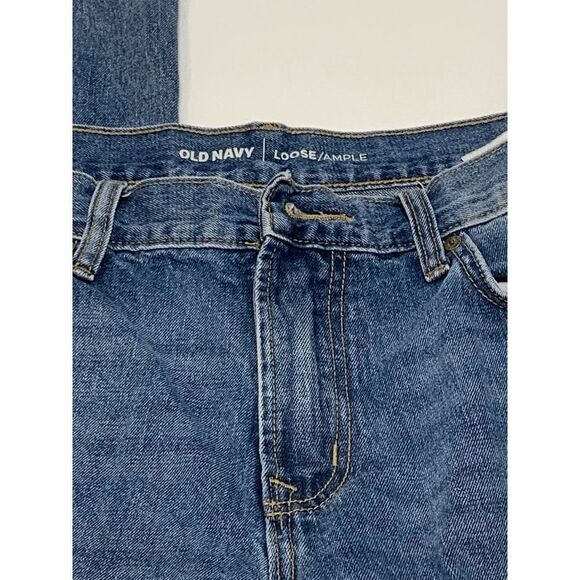 Old Navy Men’s Loose Fit Cotton Denim Jeans Medium Wash Blue Size 34X30 - Picture 6 of 7